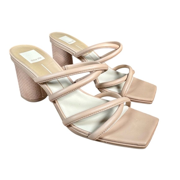 DOLCE VITA Patsi Cafe Leather Heels - Picture 1 of 8